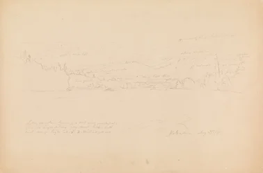 Riva del lago e pendici del Monte Katahdin